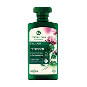 Herbal Care Shampoo per capelli grassi alla bardana, 330 ml