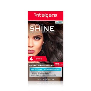 VITALCARE Colour Shine Colorazione Permanente Senza Ammoniaca 04 Castano