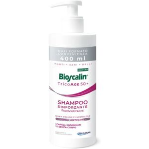 GIULIANI Bioscalin Tricoage 50+ - Shampoo Rinforzante Ridensificante 400 Ml