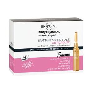 Biopoint Professional Hair Program Trattamento Fiale Anticaduta (Rosa) 10 Fiale da 7 ml