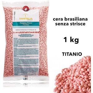 CERA BRASILIANA CERETTA SENZA STRISCE INDOLORE PALLINE TITANIO ROSA