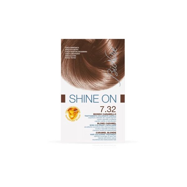 bionike shine on 7.32 colorante capelli biondo caramello
