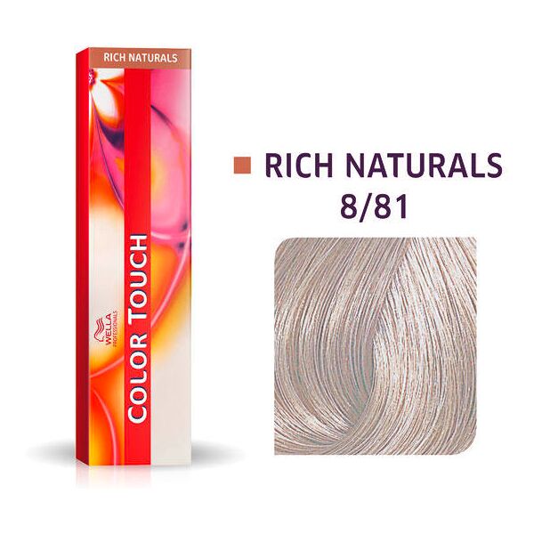 wella color touch rich naturals 8/81 biondo chiaro perla cenere