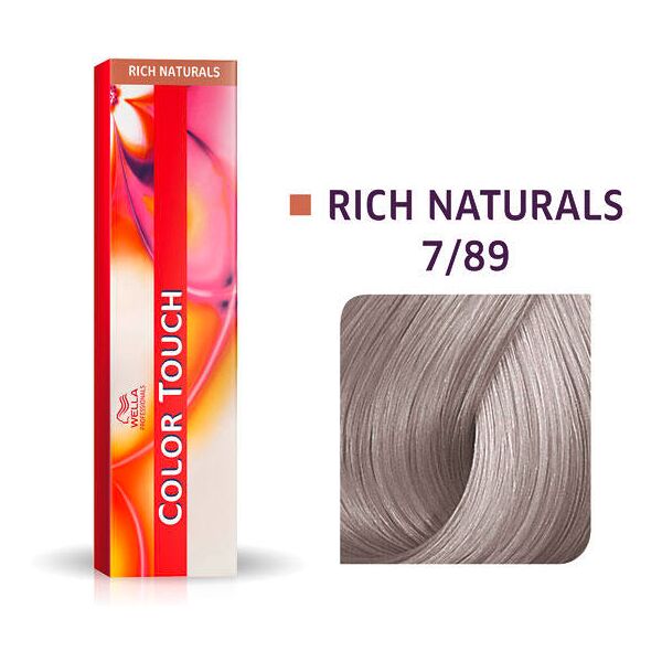 wella color touch rich naturals 7/89 biondo medio perla cendré