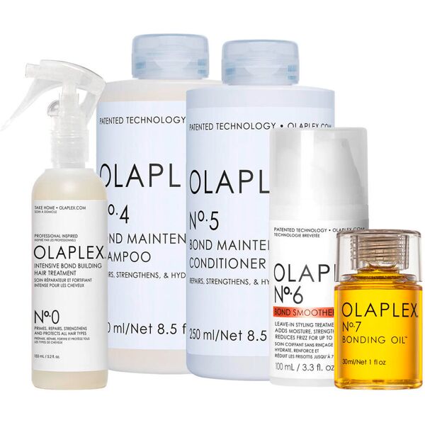 olaplex set all-in care no. 0 + no. 4 + no. 5 + no. 6 + no. 7