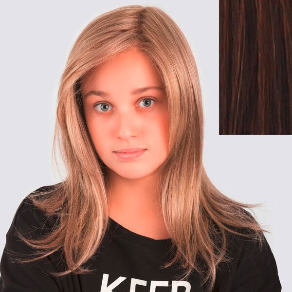 ellen wille power kids parrucca di capelli artificiali sara darkbrown darkbrown