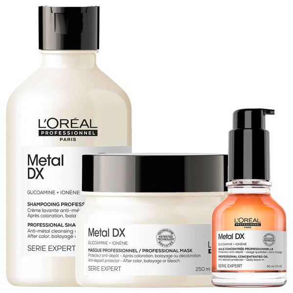 l'oréal professionnel paris l'orÉal serie expert metal dx set 3 pezzi