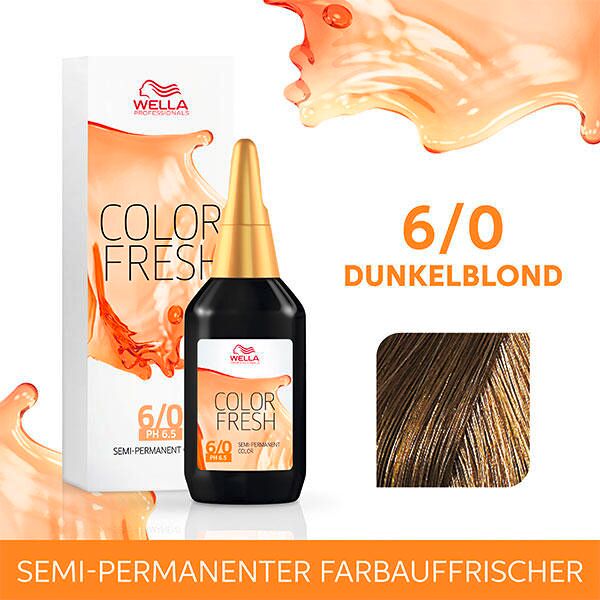 wella color fresh ph 6.5 - acid 6/0 biondo scuro, 75 ml