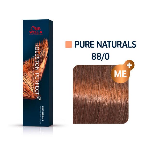 wella koleston perfect me+ pure naturals 88/0 biondo chiaro intensivo naturale, 60 ml