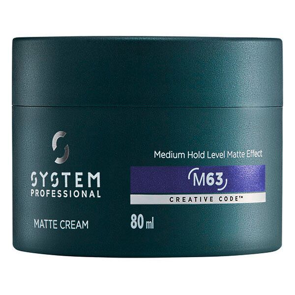 system professional man m63 matte cream mittlerer halt 80 ml