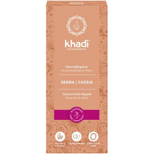 khadi colore dei capelli vegetali senna/cassia 100 g