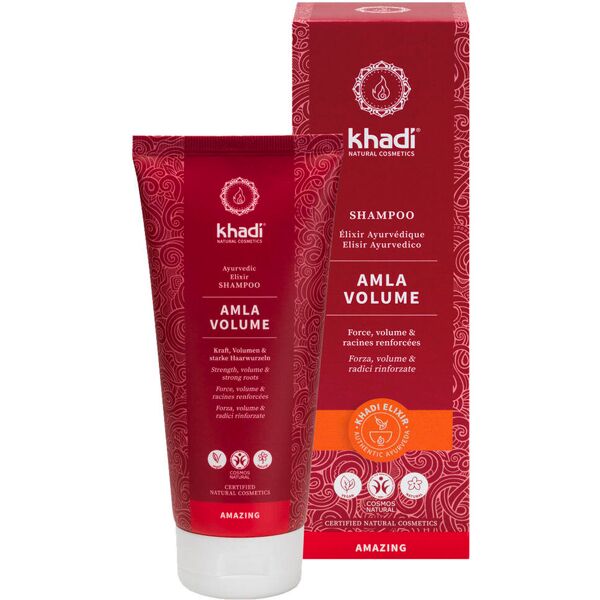 khadi amazing ayurvedic elixir shampoo amla volume 200 ml