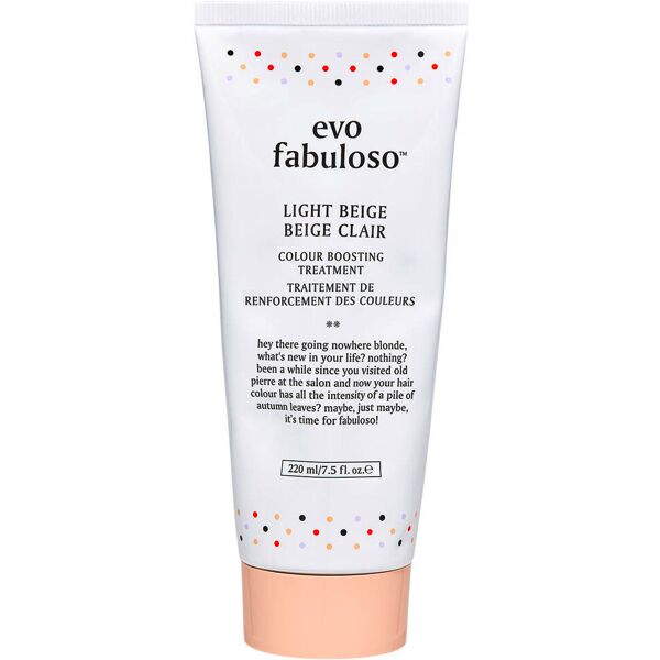 evo fabuloso colour boosting treatment light beige 220 ml beige chiaro