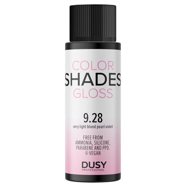 dusy professional color shades gloss 9,28 biondo chiaro viola perlato 60 ml
