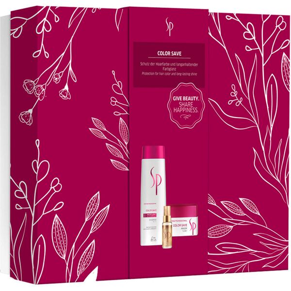 wella system professional lipidcode color save confezione regalo per capelli colorati