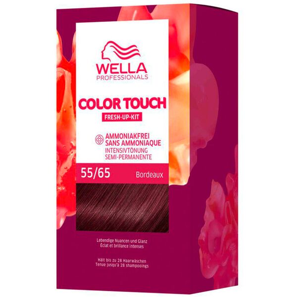 wella color touch fresh-up-kit 55/65 marrone chiaro intenso viola-mogano 130 ml