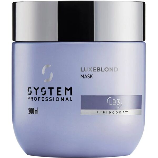 system professional luxeblond maschera antigiallo lb3, 200ml