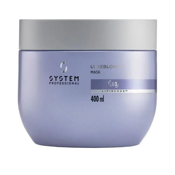 system professional luxeblond maschera antigiallo lb3, 400ml