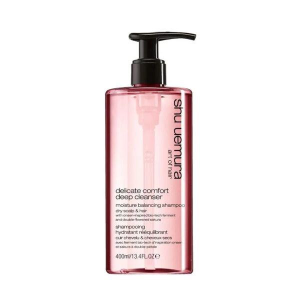 shu uemura delicate comfort deep cleanser shampoo cute secca 400ml
