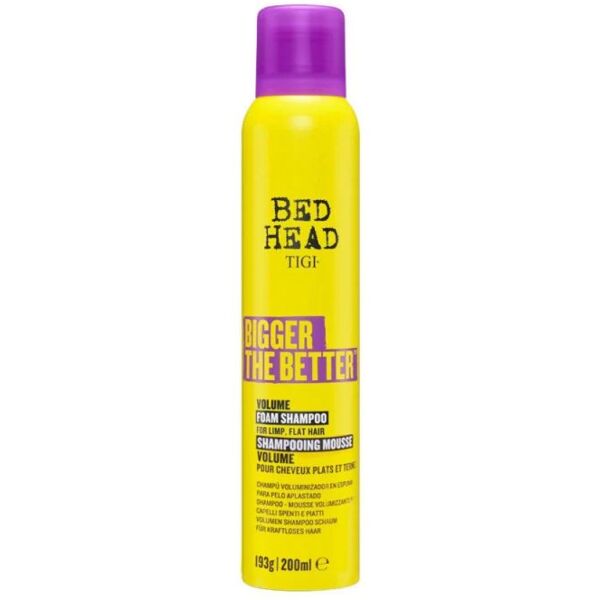 tigi bed head bigger the better volume foam shampoo capelli fini 200ml