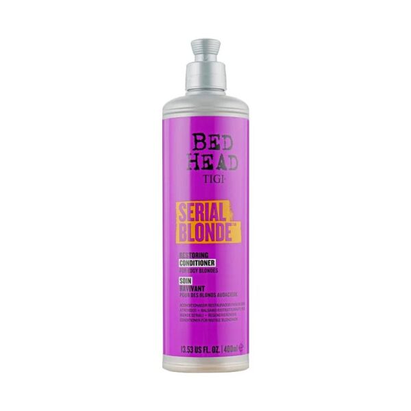 tigi bed head serial blonde conditioner capelli biondi danneggiati, 400ml