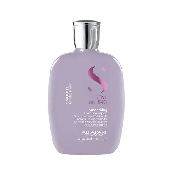 alfaparf milano semi di lino smoothing low shampoo capelli crespi, 250ml