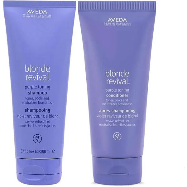 aveda kit blonde revival trattamento antigiallo