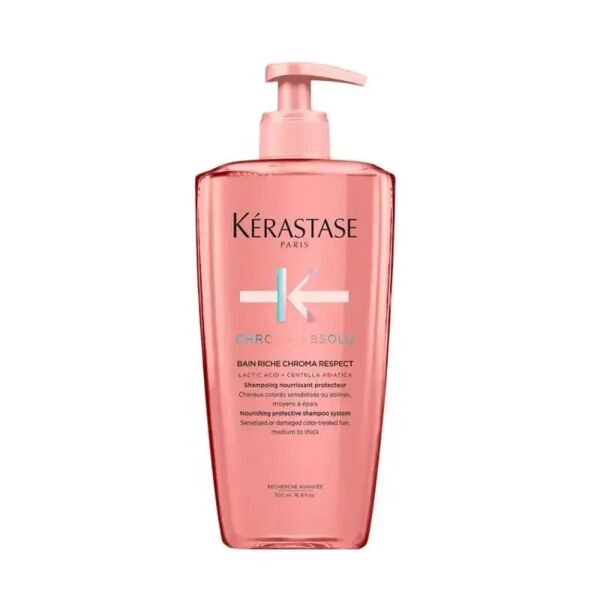 kerastase bain riche chroma respect shampoo capelli colorati medi/grossi, 500ml