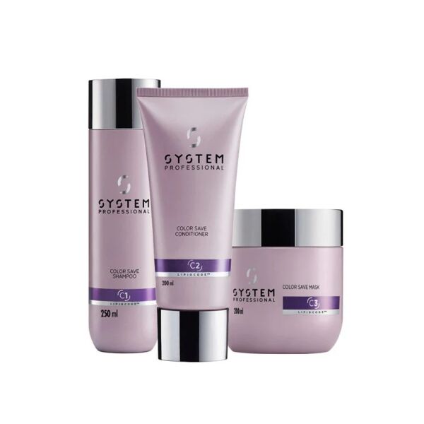 system professional color save kit trattamento capelli colorati