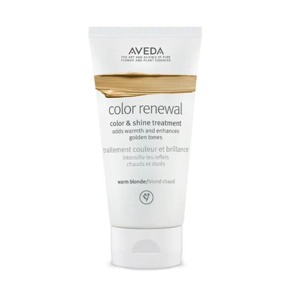 aveda color renewal color & shine treatment maschera tonalizzante capelli 150ml, biondo caldo