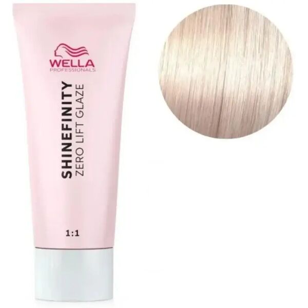 wella professionals wella shinefinity zero lift glaze colorazione demipermanente 60ml, 08/38 biondo chiaro dorato perla