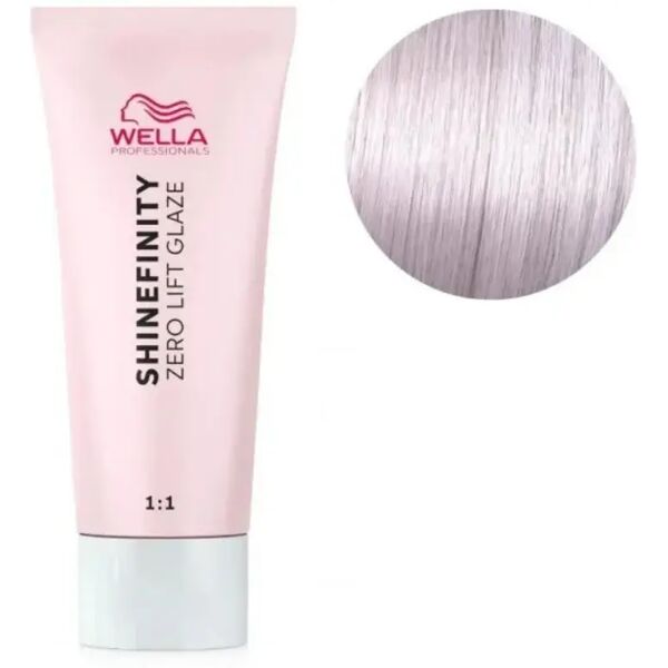 wella professionals wella shinefinity zero lift glaze colorazione demipermanente 60ml, 09/61 biondo chiarissimo violetto cenere