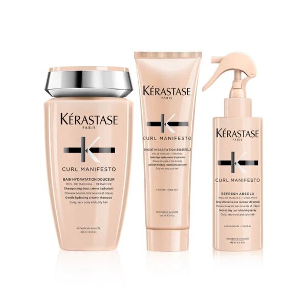 kerastase curl manifesto kit shampoo balsamo e spray