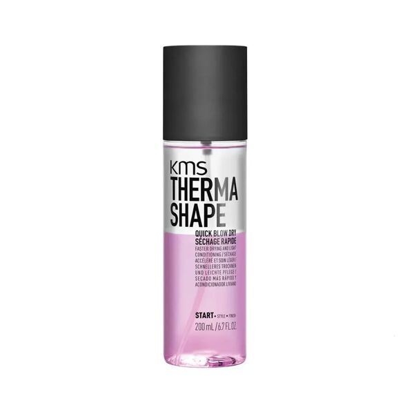 kms therma shape quick blow dry spray termico capelli, 200ml