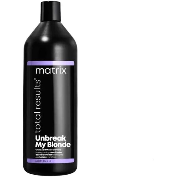 matrix total results unbreak my blonde balsamo capelli biondi, 1000ml