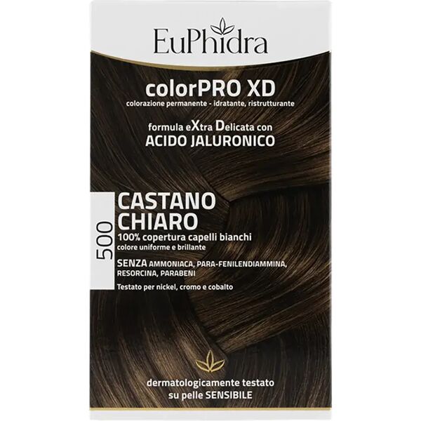 euphidra colorpro xd 500 castano chiarotintura capelli extra delicata