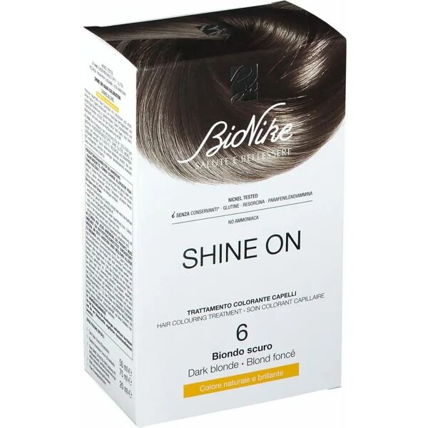 bionike shine on 6 biondo scuro trattamento colorante capelli