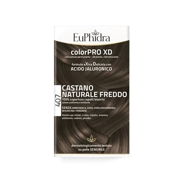 euphidra colorpro xd 407 castano naturale freddo tintura per capelli
