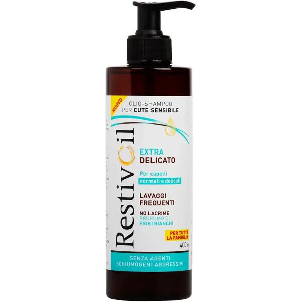 restiv-oil restivoil extra delicato olio shampoo capelli normali e delicati 400 ml