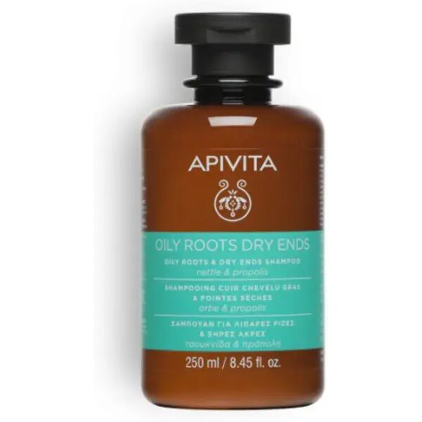 apivita oil roots shampoo cute grassa e punte secche 250 ml