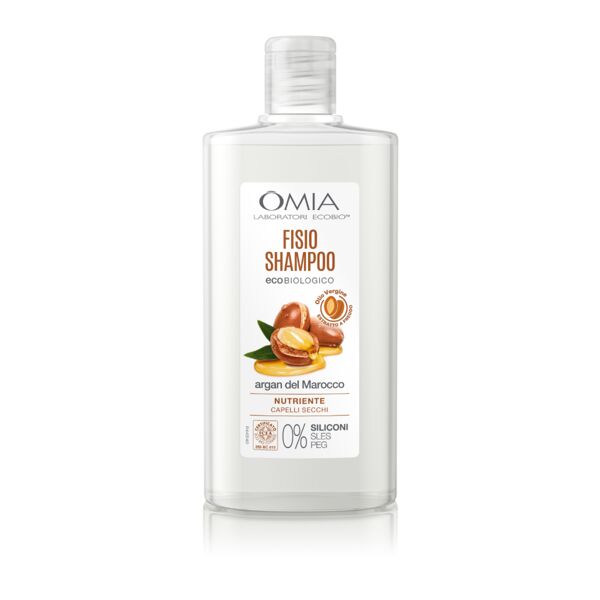 omia fisio shampoo bio nutriente per capelli secchi argan del marocco 200 ml