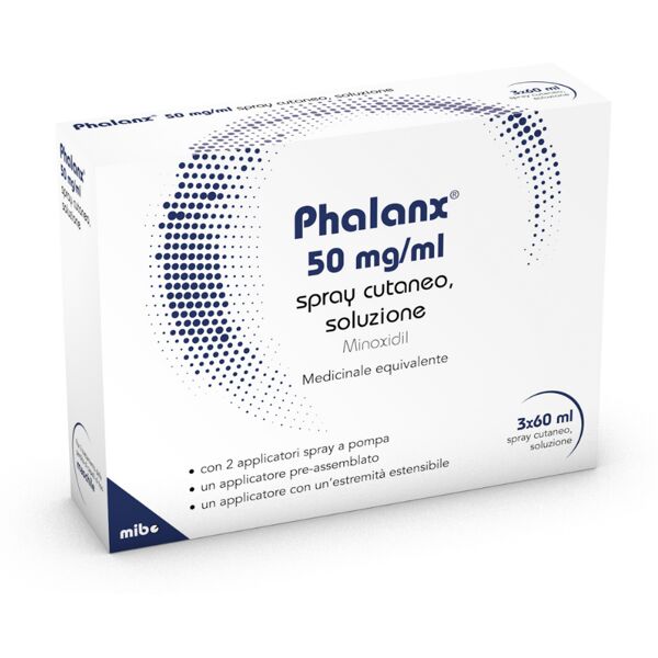 phalanx spray anticaduta 50 mg/ml alopecia – minoxidil 3 flaconi da 60 ml