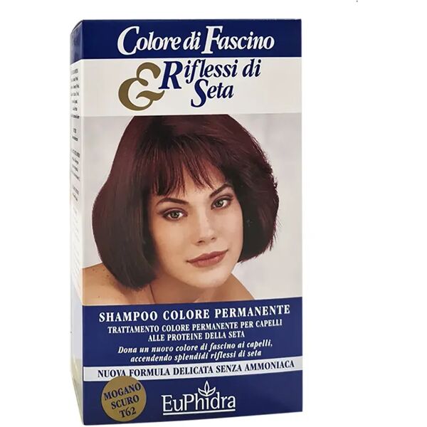 euphidra shampoo colore permanente tintura n°62 colore mogano scuro 120 ml