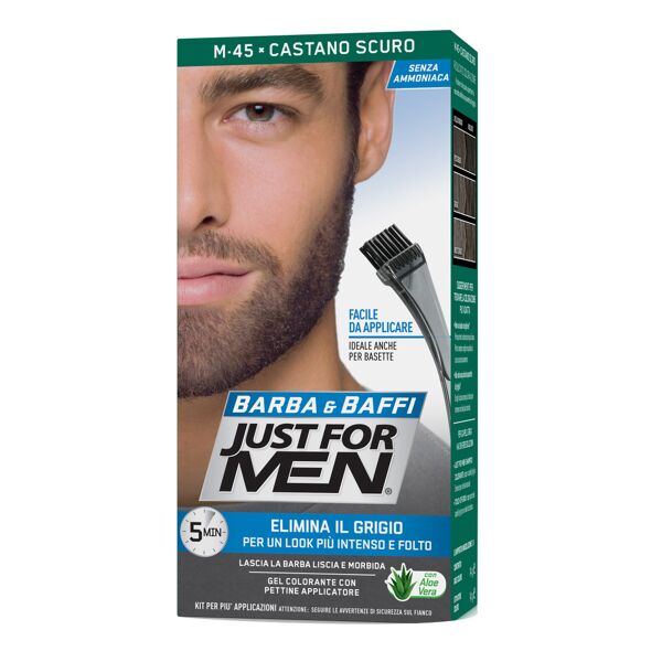 just for men barba & baffi m45 castano scuro 51 g