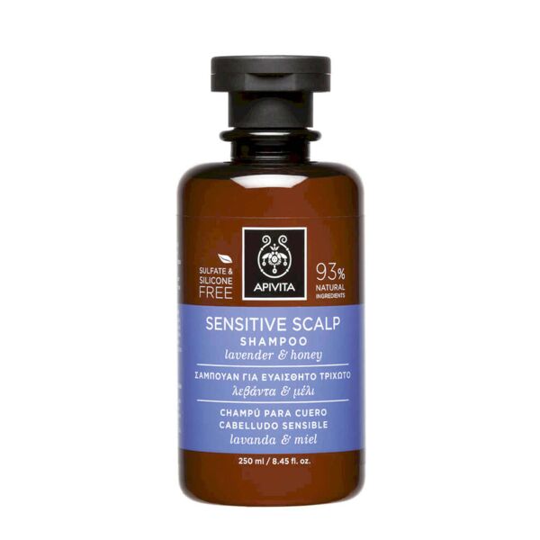 apivita sensitive scalp shampoo lavanda e miele 250ml