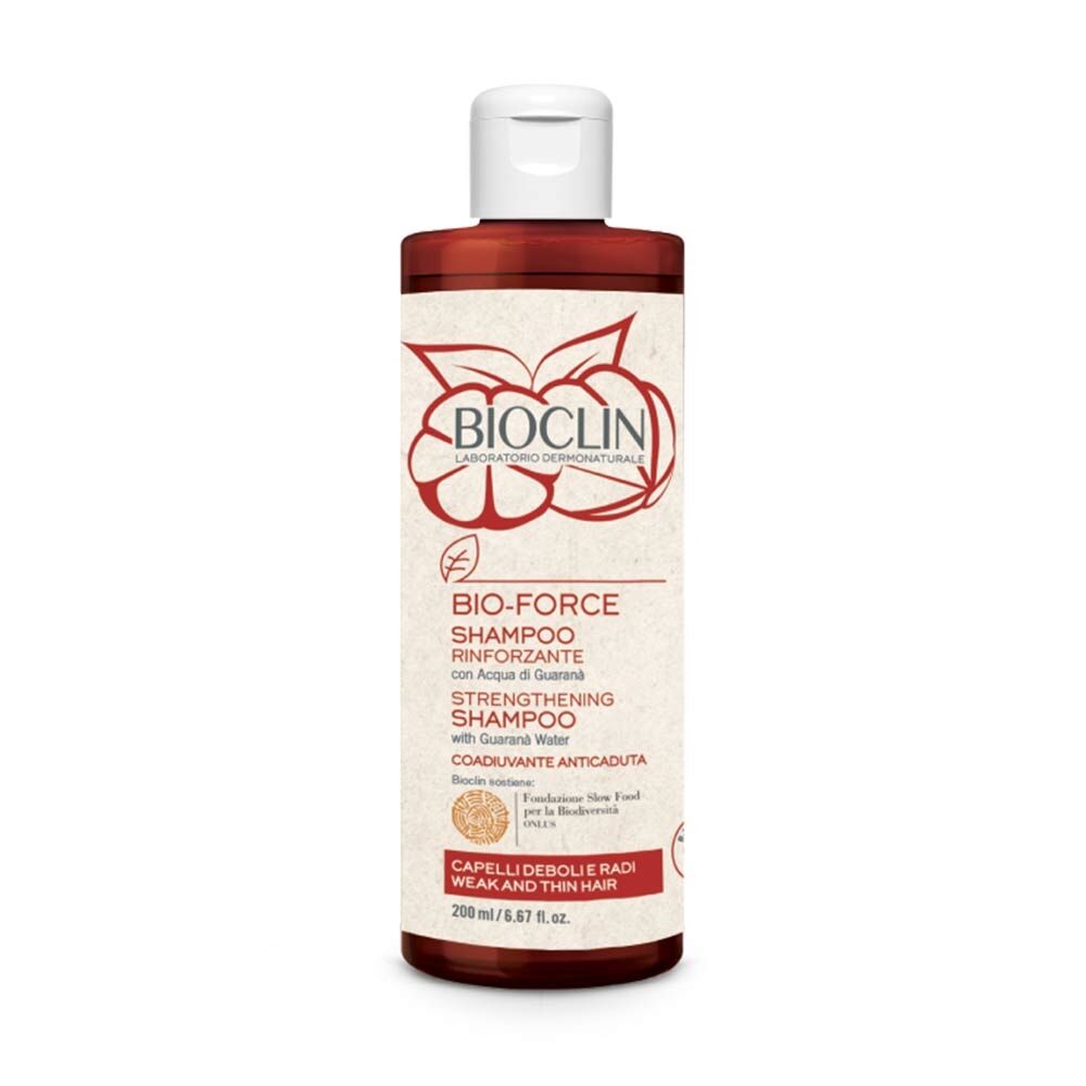 BioClin Capelli BioClin Bio Force - Shampoo Rinforzante per Capelli Indeboliti e Radi, 200ml