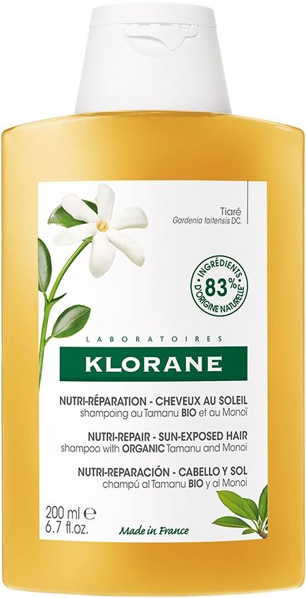 Klorane Capelli Klorane Tamanu BIO e Monoi - Shampoo Nutritivo al Tamanu BIO e Monoi, 200ml