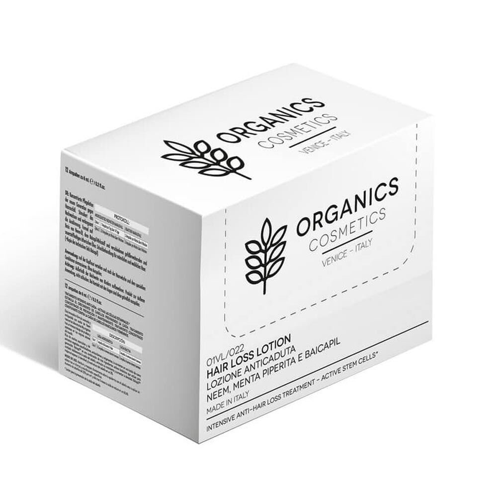Organics Cure - Hair Loss Lotion Lozione Anticaduta, 6 fiale