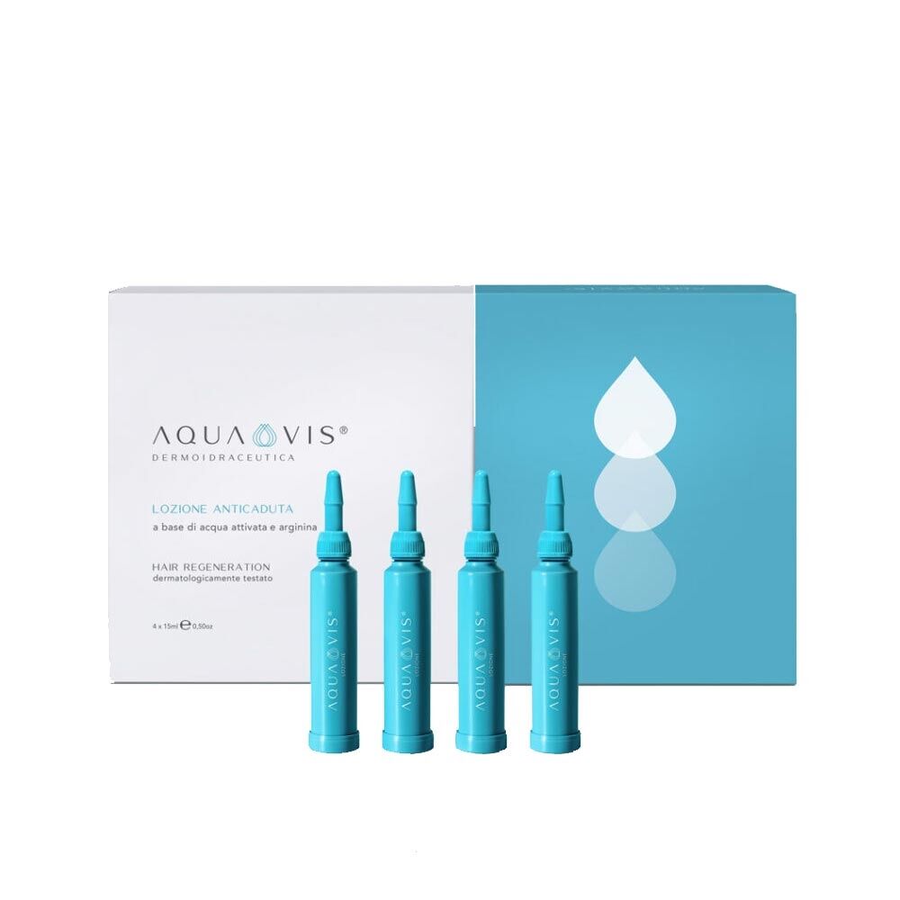 Aquavis Hair Regeneration - Lozione Capelli Anticaduta, 4 fiale da 15ml
