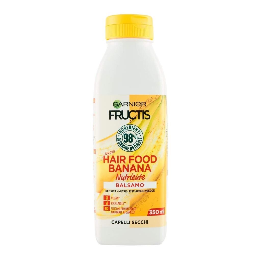 Garnier Fructis Hair Food - Balsamo Nutriente alla Banana, 350ml